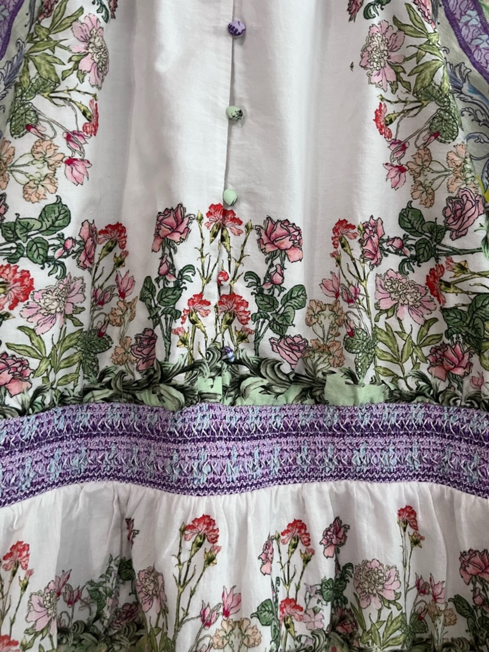 Alice + Olivia Lavinia Tiered Floral Print Mini Dress - Picture 6 of 16